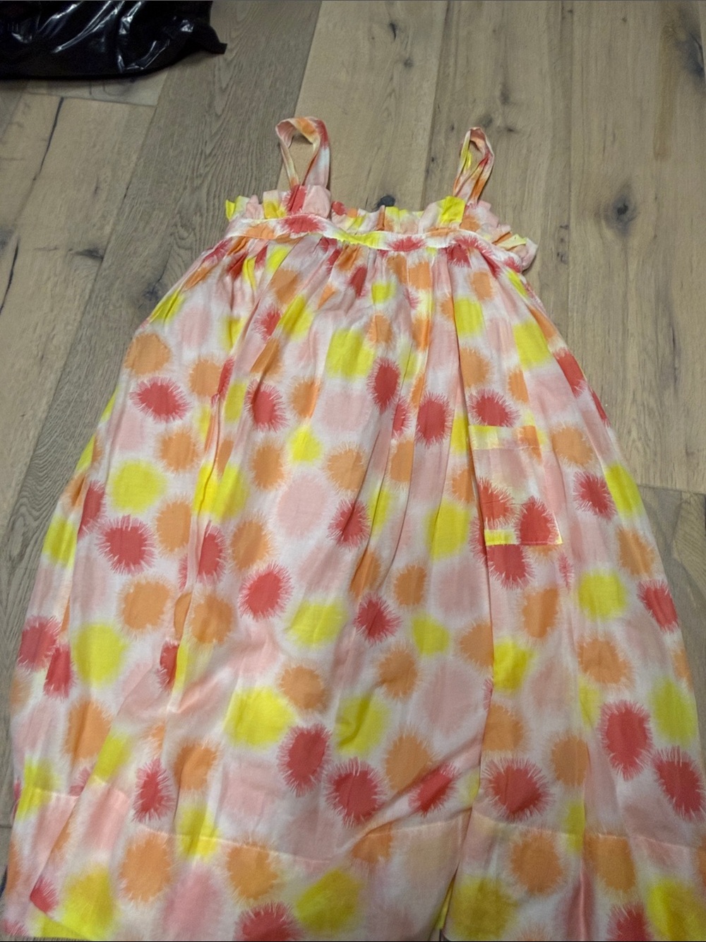 Little Marc Jacobs Pink, Yellow & Orange Sunburst Print Sundress